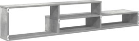 vidaXL ΡάφιΤηλεόρασηςΤοίχου 150x25x28,5εκ Επεξεργασμένο ξύλο