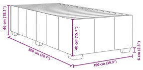 ΚΡΕΒΑΤΙ BOXSPRING ΜΕ ΣΤΡΩΜΑ ΜΠΛΕ 100 X 200 ΕΚ. ΥΦΑΣΜΑΤΙΝΟ 3285455