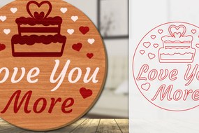 Intra απο ξύλο plywood 3mm-4mm πάχος – Καλώς ήρθατε Sign Valentine Door Lasercut Δίασταση  40x30 cm INTRAFABR-114811249
