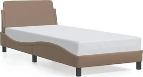 vidaXL Πλαίσιο Κρεβατιού Dover Καπουτσίνο 90x200 εκ. Συνθ. Δέρμα