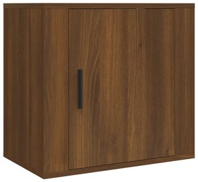 vidaXL Κομοδίνο Επιτοίχιο Καφέ Δρυς 50x30x47 εκ.