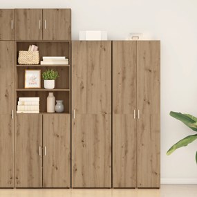 vidaXL Highboard από δρυ 50x42.5x185 εκ. Σχεδιασμένο ξύλο