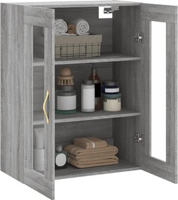 vidaXL Ντουλάπι Τοίχου Γκρι Sonoma 69,5 x 34 x 90 εκ.
