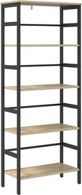 vidaXL Ράφι Βιβλίων Δρύς Sonoma 60 x 29,5 x 149 εκ Επεξεργασμένο ξύλο