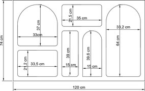 Κονσόλα Λευκό FLODESI 120x37x74