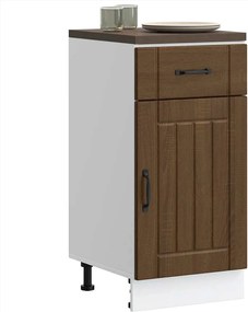 vidaXL ντουλάπι βάσης κουζίνας Lucca Καφέ Δρυς κατασκευασμένο ξύλο