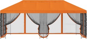 vidaXL Κιόσκι με Πλαϊνές Τοίχους 6 x 3 m Πορτοκαλί