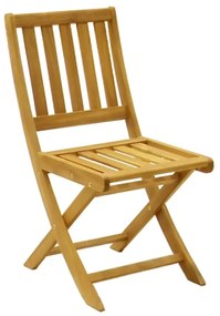 Καρέκλα Elijie πτυσσόμενη ξύλο ακακίας φυσικό 45x62x90εκ Υλικό: ACACIA 282-000016