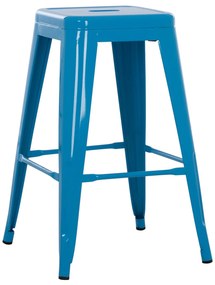 Σκαμπό Μπαρ MELITA-PRO C8573.48 Μεσαίου ύψους Μέταλλο Mπλέ 43x43x67Υ εκ. 43x43x67 εκ.