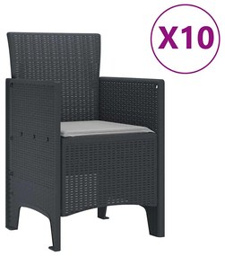 vidaXL Σετ Τραπεζαρίας Κήπου με Μαξιλάρια με μαξιλάρι 11 pcs