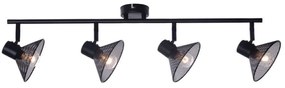Φωτιστικό Τοίxου - Απλίκα Paloma TNK2834SB 4xΕ14 75x13x19cm Black Aca Metal