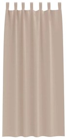 vidaXL Κουρτίνες με κουρτίνες 2 pcs Taupe 245x140εκ. Πολυεστέρας