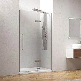 Καμπίνα Ντουζιέρας Από Τοίχο Σε Τοίχο Ανοιγόμενη Tinos 400 TIN40080 8mm Clear-Chrome Karag 80 x200 Αλουμίνιο,Γυαλί