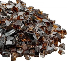 VEVOR 10 LBS Fire Glass 1/2-Inch Fireplace Glass Rocks for Fire Pit Table Copper
