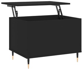 vidaXL Τραπεζάκι Σαλονιού Μαύρο 60x44,5x45 εκ. Επεξεργασμένο Ξύλο