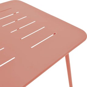 Τραπέζι Moraja pakoworld terracotta μέταλλο 70x70x73εκ