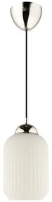 Φωτιστικό Οροφής 433NUV1147 Φ10x70cm 1xE27 40W White-Chrome Opviq