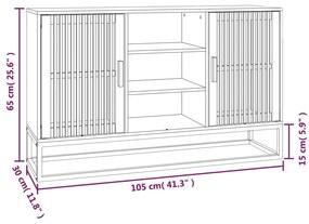 ΜΠΟΥΦΕΣ ΜΑΥΡΟΣ 105 X 30 X 65 ΕΚ. ΑΠΟ ΕΠΕΞΕΡΓΑΣΜΕΝΟ ΞΥΛΟ 352119