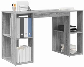 vidaXL Γραφείο Γκρίζο Σονομα 130 x 50.5 x 75 εκ Επεξεργασμένο ξύλο