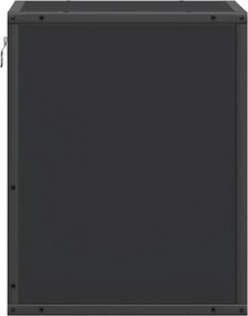 vidaXL Επίτοιχο ντουλάπι κομοδίνου Μαύρο 40x31x39,5 cm