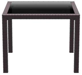 BALI BROWN 94Χ94Χ75εκ. ΤΡΑΠΕΖΙ ΜΕ ΤΖΑΜΙ ΠΟΛ/ΝΙΟΥ