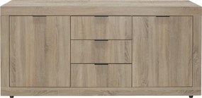 Μπουφές Doha pakoworld σε sonoma απόχρωση 180x45x80.5εκ