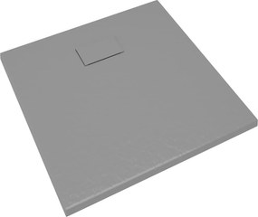 vidaXL Βάση Ντουζιέρας Γκρι 80 x 80 εκ. από SMC
