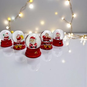 Χιονόμπαλα Άγιος Βασίλης με φως