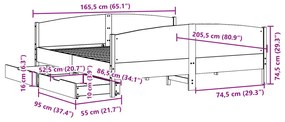 ΣΚΕΛΕΤΟΣ ΚΡΕΒ. ΧΩΡΙΣ ΣΤΡΩΜΑ ΛΕΥΚΟ 160X200 ΕΚ ΜΑΣΙΦ ΠΕΥΚΟ 3301783