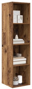 vidaXL Ντουλάπι TV Παλαιό ξύλο 37 x 37 x 142.5 εκ Επεξεργασμένο ξύλο