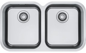 Franke Smart SRX 120-34-34 Υποκαθήμενος Ανοξείδωτος Νεροχύτης 76,19x44,7cm Βουρτσισμένο Inox