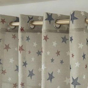 Beauty Home Κουρτίνα Art 6120 280x280 Μπεζ,Κόκκινο,Μπλε