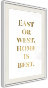 Αφίσα - Home Is Best (Gold) - 40x60 - Χρυσό - Χωρίς πασπαρτού