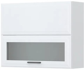 Ντουλάπι κρεμαστό Evora V7-90-1K1SP με βιτρίνα - 90.00Χ32.00Χ72.00cm
