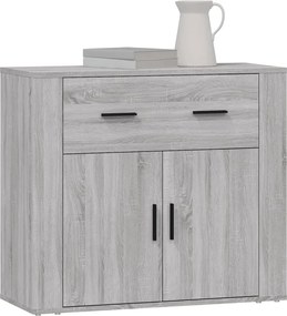 vidaXL Ντουλάπι Γκρι Sonoma 80x33x70 εκ. από Επεξεργασμένο Ξύλο