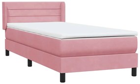 ΚΡΕΒΑΤΙ BOXSPRING ΜΕ ΣΤΡΩΜΑ ΡΟΖ 90X220 ΕΚ. ΒΕΛΟΥΔΙΝΟ 3318230