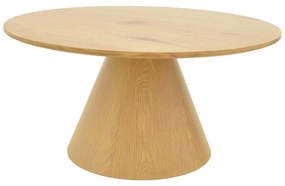 Τραπεζάκι σαλονιού Donda mdf σε sonoma απόχρωση Φ80x45εκ 80x80x40 εκ.