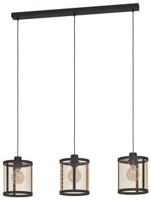 Φωτιστικό Κρεμαστό Eglo 43605 DELLOW Μαύρο Ματ (Black Mat)