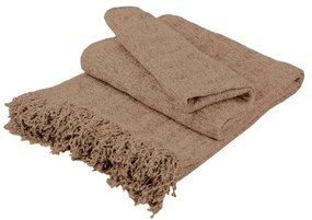 Ριχτάρι Σενίλ Beige Μονοθέσιο  180x180εκ.