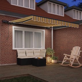vidaXL Αναδιπλούμενη τέντα Πολύχρωμο 300 x 250 εκ Ύφασμα και αλουμίνιο