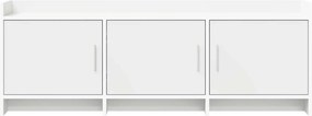 VidaXL Ντουλάπι TV 130 x 33 x 47 εκ Λευκό Επεξεργασμένο Ξύλο