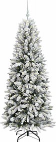 vidaXL Τεχνητό Χριστουγεννιάτικο Δέντρο με 300 LED Λευκό 180 cm