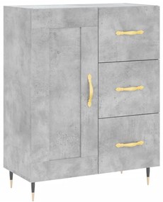 vidaXL Ντουλάπι Γκρι Σκυροδέματος 69,5x34x90 εκ. Επεξεργασμένο Ξύλο
