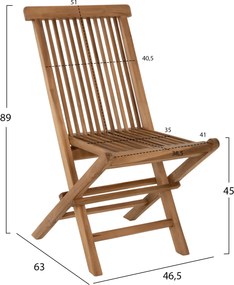 ΣΕΤ ΤΡΑΠΕΖΑΡΙΑΣ ΕΞΩΤ. ΧΩΡΟΥ 4ΤΜΧ KENDALL HM11953 ΜΑΣΙΦ ΞΥΛΟ TEAK ΦΥΣΙΚΟ