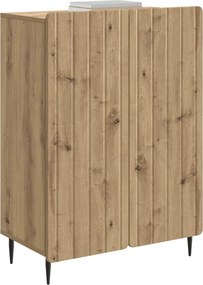 vidaXL Πλαϊνό γραφείο Artisan Δρυς 66 x 34,5 x 92 εκ.