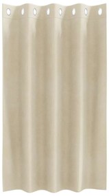 vidaXL Κουρτίνες με κουρτίνες 2 pcs Κρεμ 140 x 140 cm Βελούδο