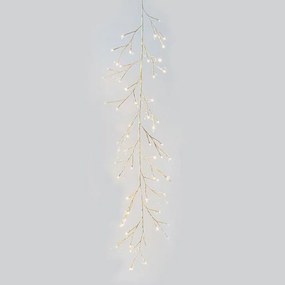 Κλαδί Με Κρυσταλλάκια Φωτιζόμενο 60 Led 600-22510 150cm 2500-3500K Με Timer Champagne