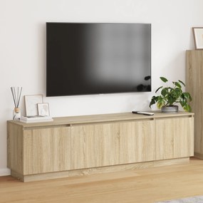 vidaXL Ντουλάπι τηλεόρασης με LED Σολονά Οξιά 180x38x49 εκ. Επεξεργασμένο ξύλο