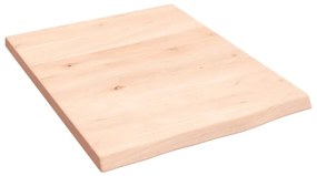 vidaXL Πάγκος Μπάνιου 40x50x2 εκ. Ακατέργαστο Μασίφ Ξύλο