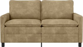 vidaXL Καναπές Taupe 156 x 81 x 87,5 εκ Πολυεστέρας